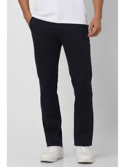 Van Heusen - Men Black Regular Fit Casual Trouser