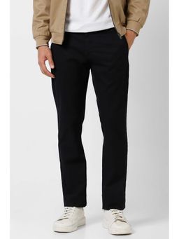 Van Heusen - Men Black Slim Fit Casual Trouser