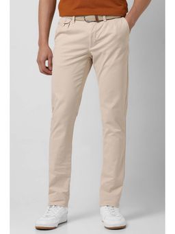 Van Heusen - Men Beige Slim Fit Casual Trouser
