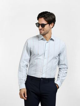 Selected - Striped Casual Blue Shirt