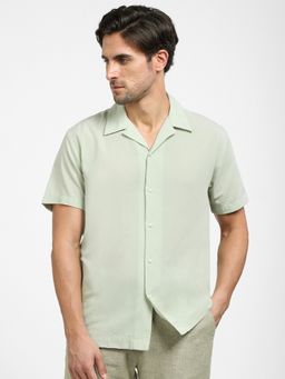 Selected - Solid Casual Green Shirt