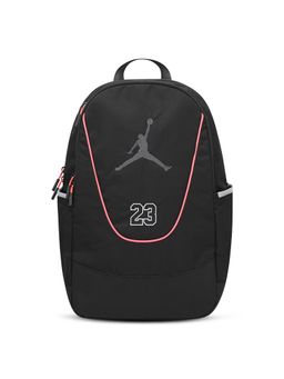 Jordan - Black Solid Nylon Backpack