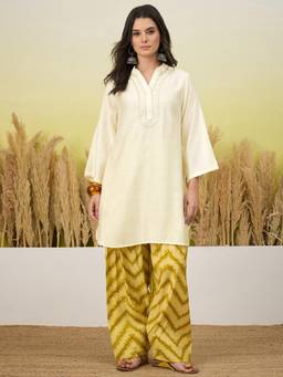 InWeave - Women Olive Casual Regular Fit Kurta and Salwar