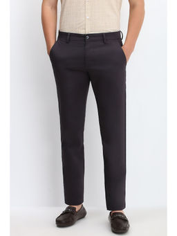 Allen Solly - Men Grey Slim Fit Solid Casual Trouser