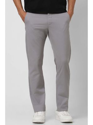 Buy Van Heusen Men Grey Regular Fit Casual Trouser (28) Online