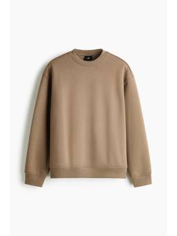 H&M - Men Beige Loose Fit Sweatshirt