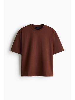H&M - Men Brown Relaxed Fit T-Shirt