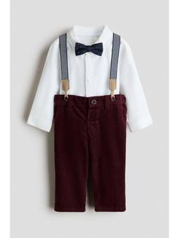 H&M - Boys White 4-Piece Dressy Formal Set