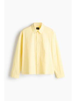 H&M - Men Yellow Relaxed Fit Cotton Shirt