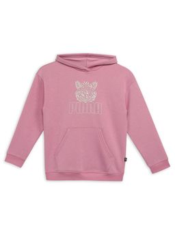 Puma - Essentials+ Tropical Fl Girls Pink Hoodie
