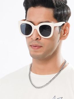 ROYALTAIL - Uv Protected Black Cat Eye Full Rim Sunglasses (50)