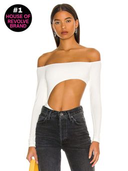 superdown - Kassie Cut Out Bodysuit (XS)