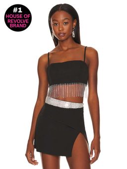 superdown - Irina Crystal Fringe Top