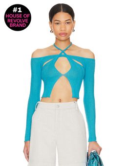 superdown - Reina Cut Out Knit Top