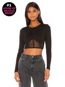 superdown - Alexia Mesh Crop Top
