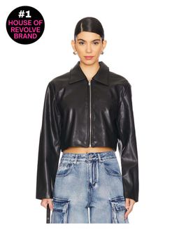 superdown - x Emily Gemma Gabriella Faux Leather Jacket