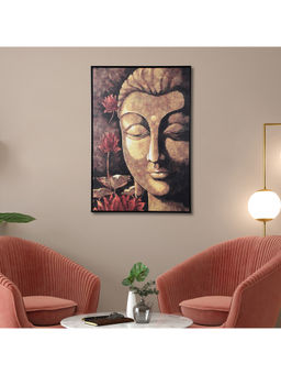 HomeTown - Devotion Synthetic Painting In Brown