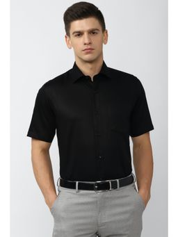 Van Heusen - Black Solid Formal Shirt