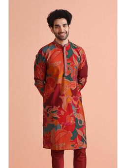 KISAH - Men Cotton Multi-Color Kurta
