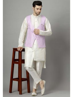 UTSAV FASHION - Purple Kurta and Pant with Waistcoat
