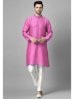 UTSAV FASHION - Mandarin Collar Long Sleeves Straight Kurta and Pant