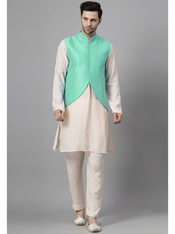 UTSAV FASHION - Men Green Kurta Pant with Jacket