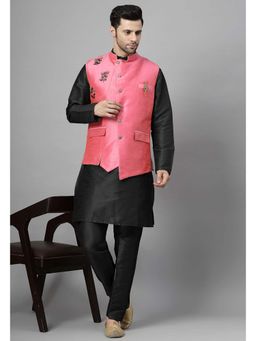 UTSAV FASHION - Men Regular Beads and Stones Kurta with Pants