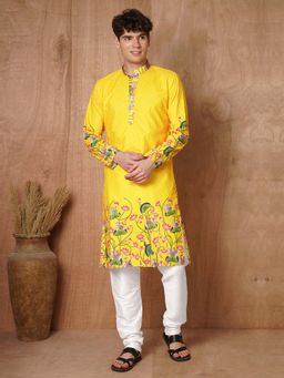 TRYBUY.IN - Mens Full Sleeves Chikankari Kurta