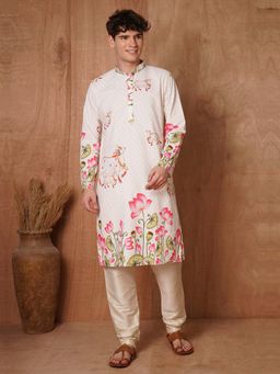TRYBUY.IN - Mens Full Sleeves Chikankari Kurta