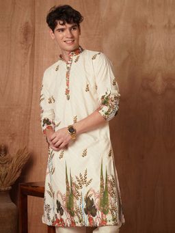 TRYBUY.IN - Mens Full Sleeves Chikankari Kurta