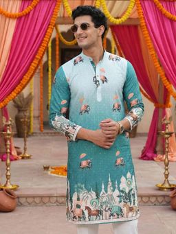 TRYBUY.IN - Mens Full Sleeves Chikankari Kurta