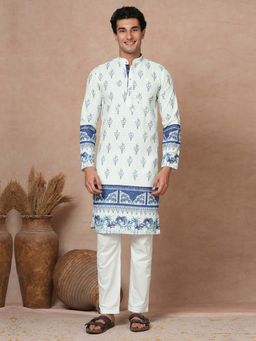 TRYBUY.IN - Mens Full Sleeves Chikankari Kurta and Pant