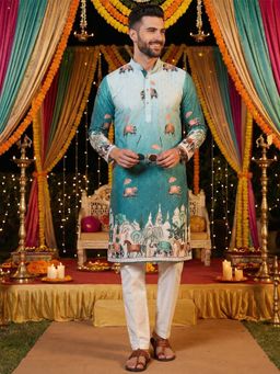 TRYBUY.IN - Mens Full Sleeves Chikankari Kurta and Pant