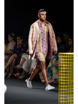 Nirmooha - Geometric Printed Shirt and Shorts (Set of 2)