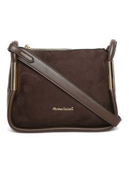 Marina Galanti - Dark Brown Color Soft PU Material Medium Size Sling Bag- MB0380CY2006