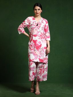 Jaipur Kurti - Pure Cotton Printed Kurta and Palazzo (Set of 2)