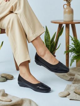 SHOE BEE - Women Black Ballerina