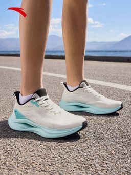 ANTA - Men White Running Shoes A-FLASHFOAM Cushioning FLASHLITE COOL