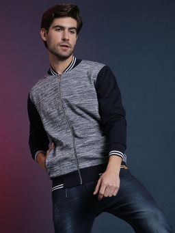Campus Sutra - Men Full Sleeve Stylish Casual Windcheater Varsity Jacket