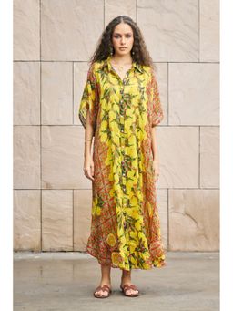 CINCIN Fashion - Citrus Multi-Color Breeze Maxi Shirt Dress