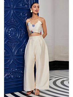 Kay Kay BY KKHUSHI SAHAII - Multi Colored Flower Thread Work Top and Pant