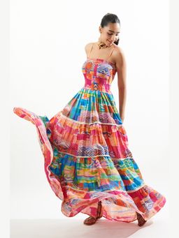 CINCIN Fashion - Strapy Layer Long Dress