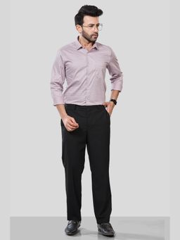 XKIND - Jonesburg Men's Pink Printed Slim Fit Formal Shirt
