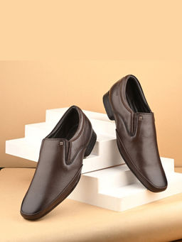 Valentino - Men Brown Premium Leather Formal Shoes