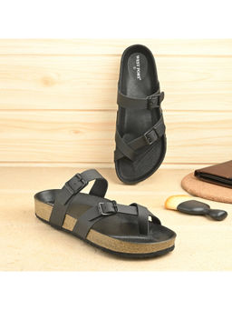 Valentino - West Black Port Cushion Sandals