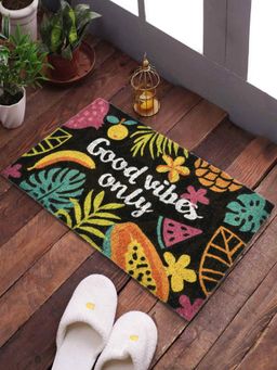 SWHF - Natural Coconut Fiber Printed Doormats for Front Door, Entryway Mat with Non-Slip