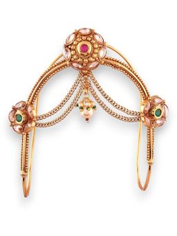 Accessher - Traditional Bridal Gold Plated South Indian Bajubandh For Women And Girls