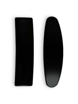 Accessher - Elegant Matte Black French Style Hair Clips for Women and Girls Pack of 2