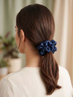 Accessher - Scrunchies Satin Silk Hair Accessories Rubber Bands For Women Pack Of 6