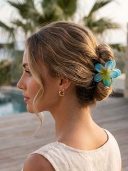 Accessher - Multi-Color Lily Flower Hair Claw Clips (Pack of 3)